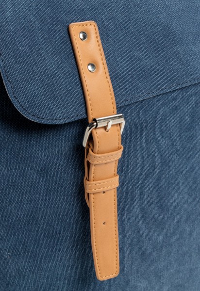 Canvas Laptop-Rucksack, PVC-frei, blau