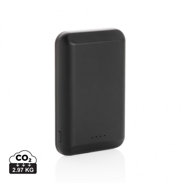 Magnetische 5.000 mAh Wireless Powerbank, schwarz