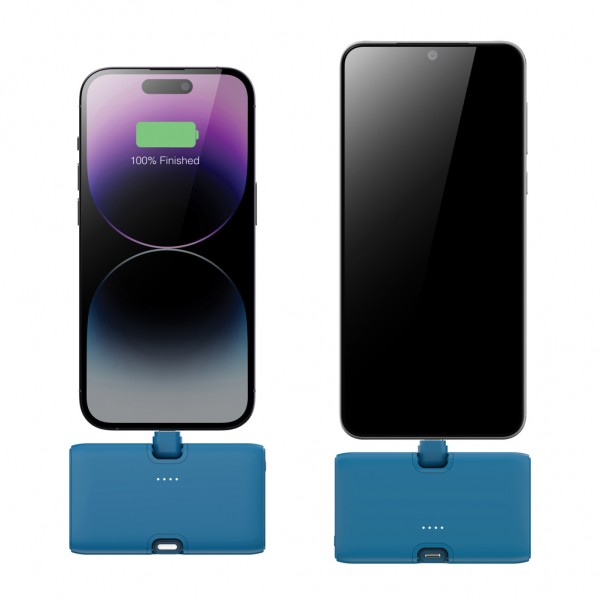 Urban Vitamin Los Angeles 20W Powerbank aus RCS rec. Plastik, blau