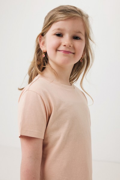 IQONIQ Koli Kids T-Shirt aus recycelter Baumwolle, peach nectar 34