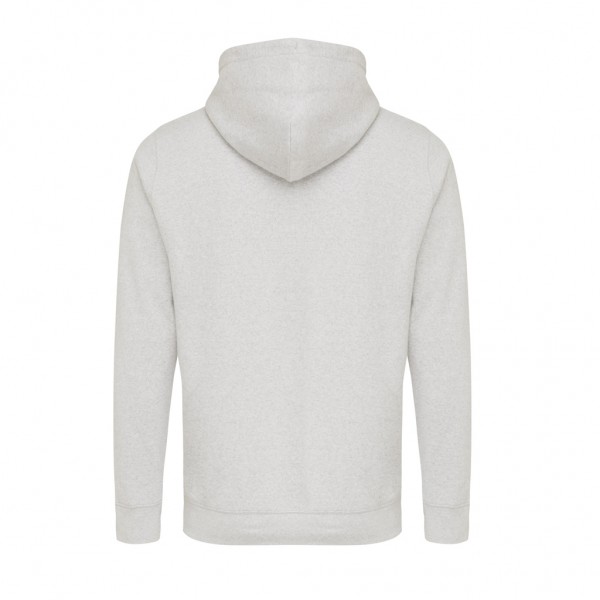 IQONIQ Rila Lightweight Hoodie aus recycelter Baumwolle, light heather grey 4XL