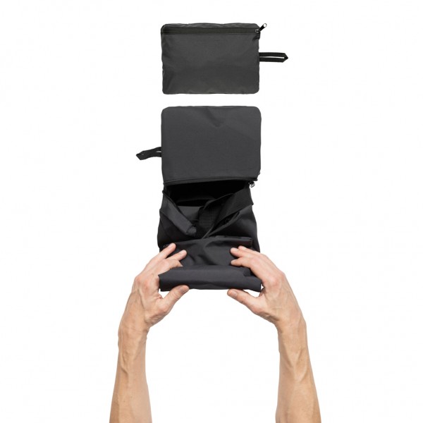 Dillon AWARE™ RPET faltbare Sporttasche, schwarz