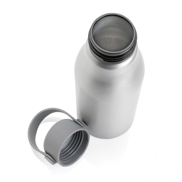 Pluto Flasche aus RCS-zertifiziert recyceltem Alu 680ml, silber