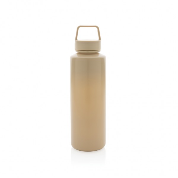 Wasserflasche mit Henkel aus RCS rPP, braun
