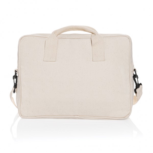 Laluka AWARE™ 15.4` Laptop-Tasche aus recycelter Baumwolle, off white