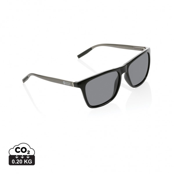 Swiss Peak polarisierte Sonnenbrille aus RCS Kunststoff, schwarz