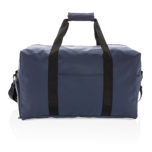 Schicke PU Wochenendtasche, navy blau
