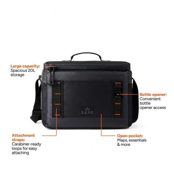 Nordic Drift Storm RCS wasserabw. Kühltasche 20 Liter, schwarz