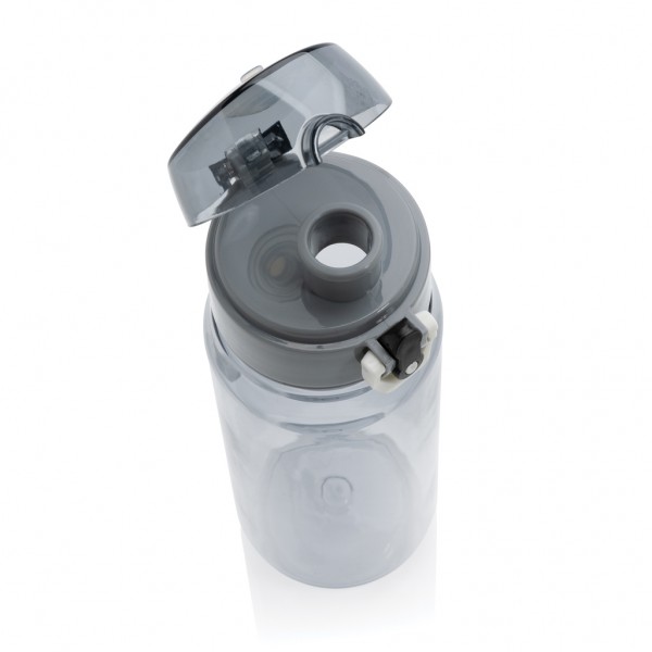 Yide RCS rPET verschließbare Wasserflasche 600ml, schwarz