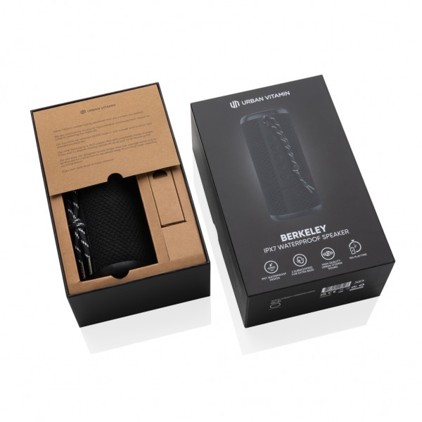 Urban Vitamin Berkeley IPX7 Wireless Lautsprecher, schwarz
