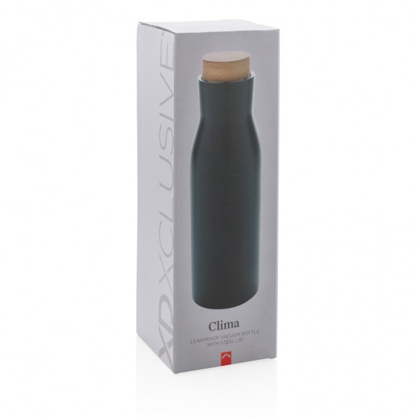 Clima auslaufsichere Vakuum-Flasche, schwarz