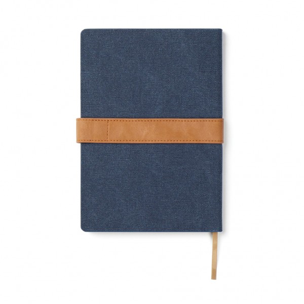 VINGA Bosler Notizbuch aus RCS recyceltem Papier, navy blau