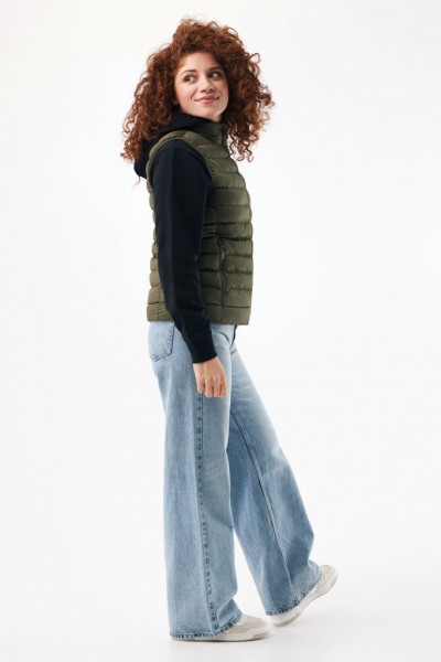 IQONIQ Meru Damen Bodywarmer aus recyceltem Polyester, khaki L