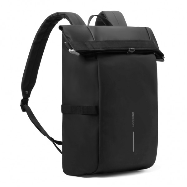 Urban wasserabweisender Fahrrad-Rucksack, schwarz