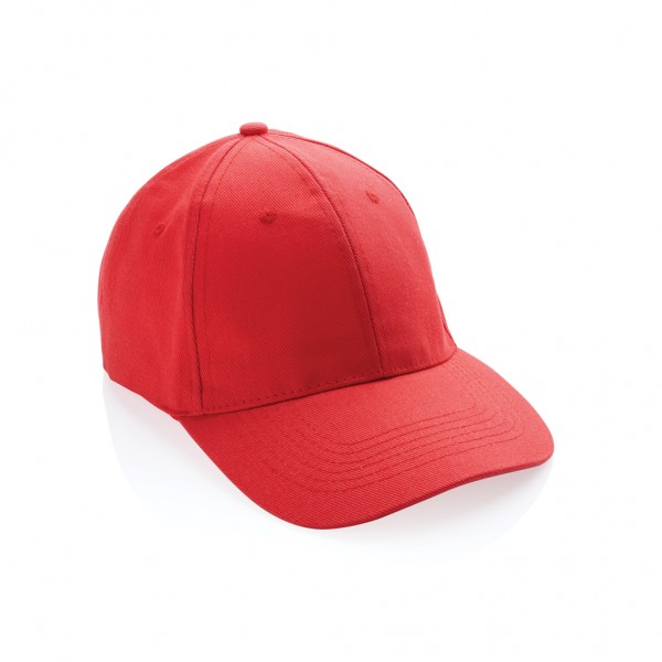 Impact 6 Panel Kappe aus 280gr rCotton mit AWARE™ Tracer, luscious red