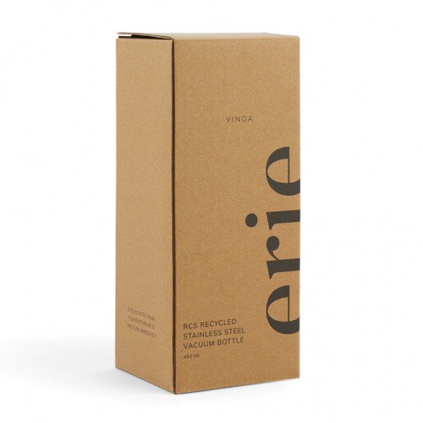 VINGA Erie 450ml Vakuumflasche aus RCS recyceltem Stahl, weiß