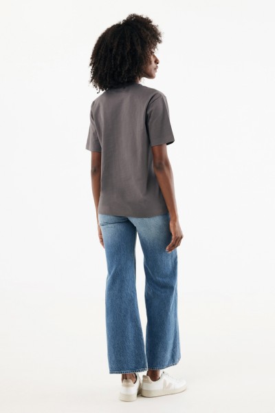 IQONIQ Nikko Heavyweight T-Shirt aus recycelter Baumwolle, anthrazit XXXL