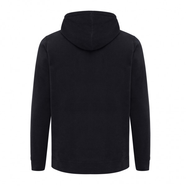 IQONIQ Trivor Mikrofleece-Kapuzen-Pulli aus recyc. Polyester, schwarz M