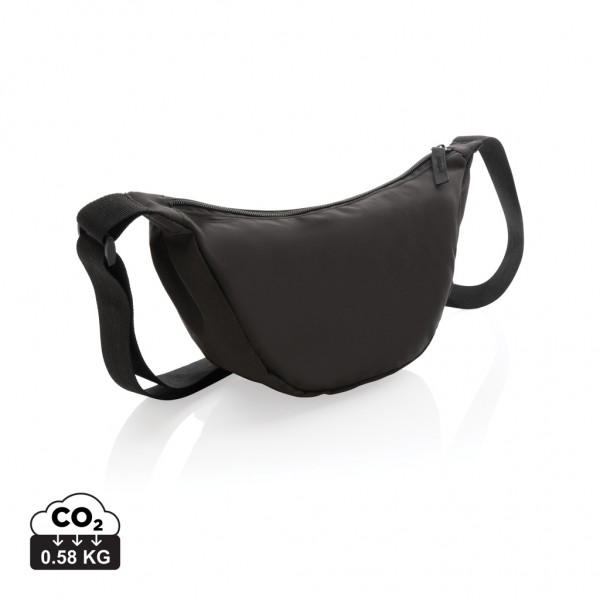 Crescent AWARE™ RPET Half-Moon Sling Tasche, schwarz