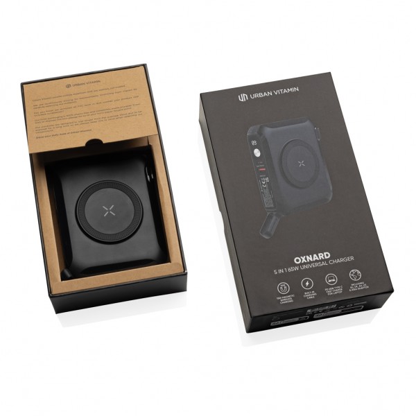 Urban Vitamin Oxnard 5-in-1 65W Universal-Ladegerät, schwarz