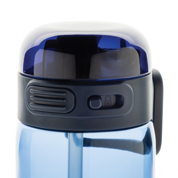 Sip`nLock RCS rPET auslaufsichere Sport-Trinkflasche 800ml, navy blau