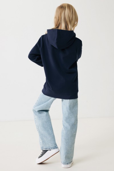 IQONIQ Yengo KidsHoodie mit Seitentaschen aus rec. Baumwolle, navy blau 34