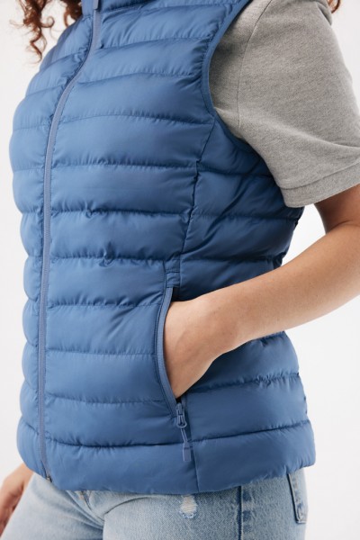 IQONIQ Meru Damen Bodywarmer aus recyceltem Polyester, moon blue XXS
