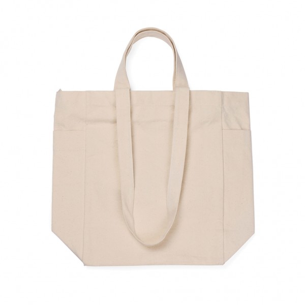 VINGA Hilo AWARE™ Tasche mit Reißverschluss aus rec. Canvas, off white