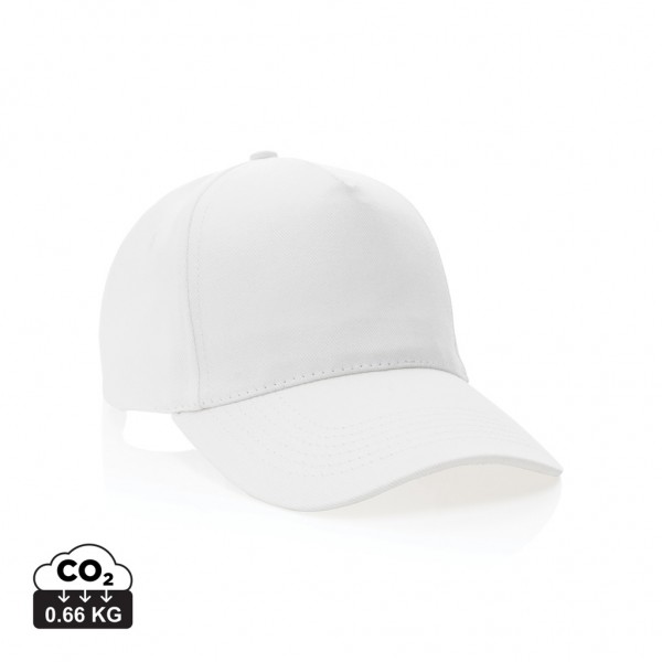 Impact 5 Panel Kappe aus 280gr rCotton mit AWARE™ Tracer, weiß