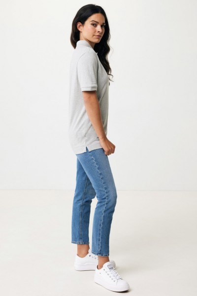 IQONIQ Yosemite Piqué-Poloshirt aus recycelter Baumwolle, heather grey XXXL