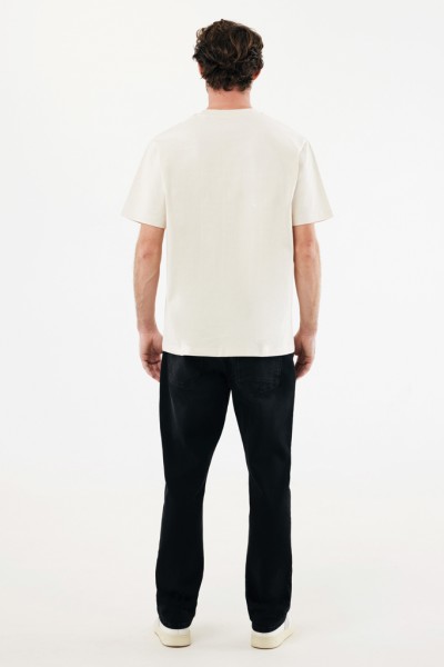 IQONIQ Nikko Heavyweight T-Shirt aus recycelter Baumwolle, natural raw XXXL