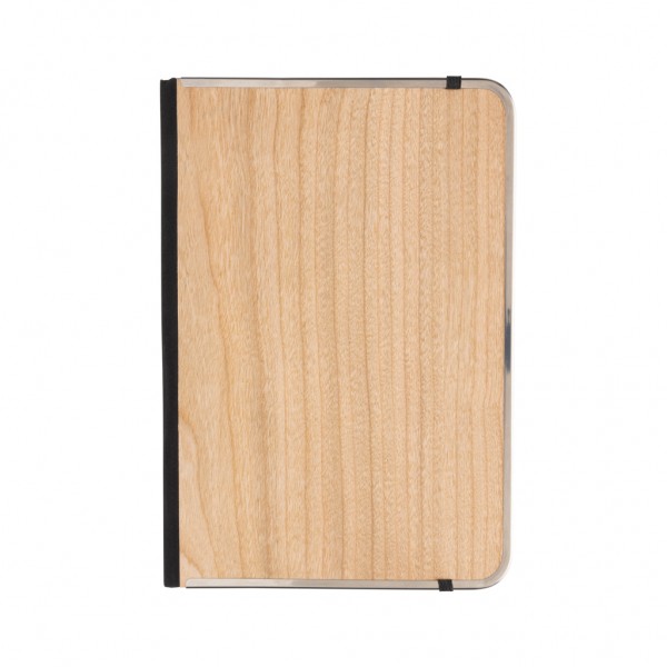 Treeline A5 Deluxe Notizbuch mit Holzeinband, braun