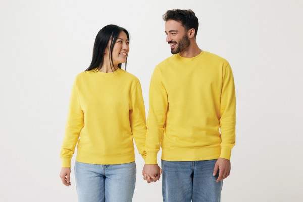 IQONIQ Etosha Lightweight Sweater aus recycelter Baumwolle, gelb S