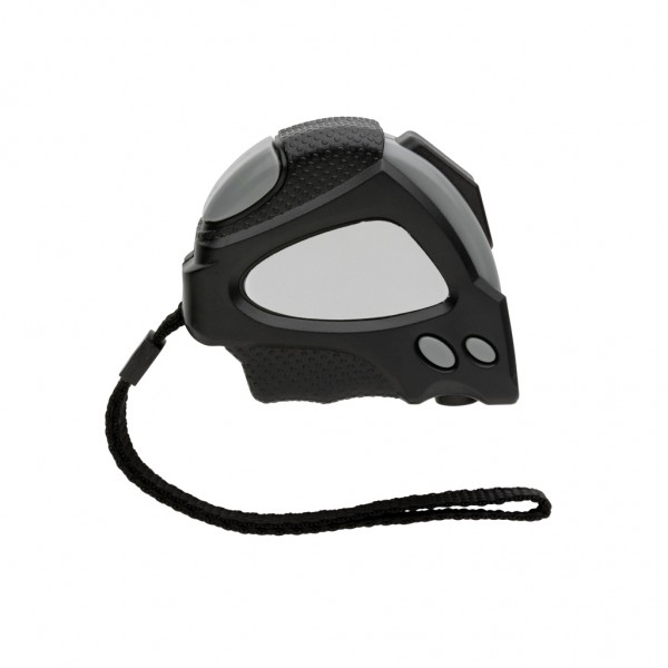 Auto-Stop-Maßband aus recyceltem Kunststoff, 3m/16mm, schwarz