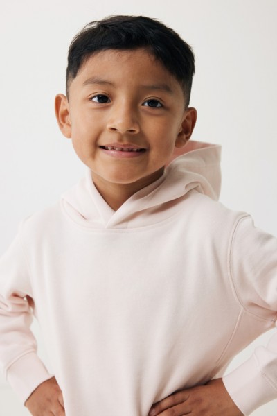 IQONIQ Yengo KidsHoodie mit Seitentaschen aus rec. Baumwolle, cloud pink 78