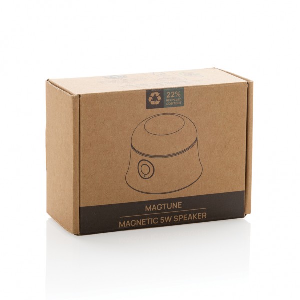 Magtune magnetischer 5W Lautsprecher aus RCS rec. ABS, schwarz