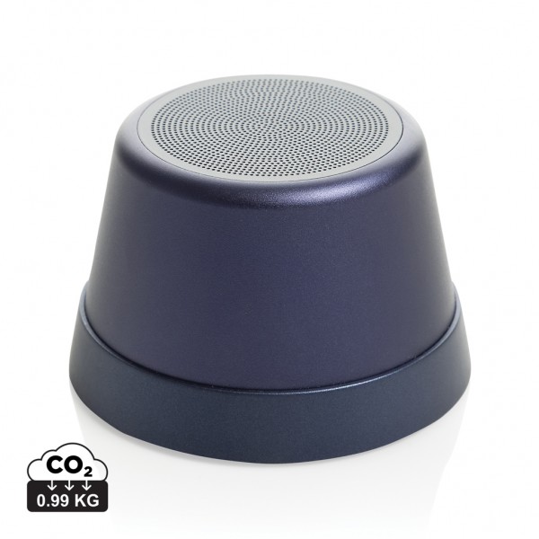 Nivio magnetischer 5W-Speaker aus RCS recyceltem Aluminium, blau