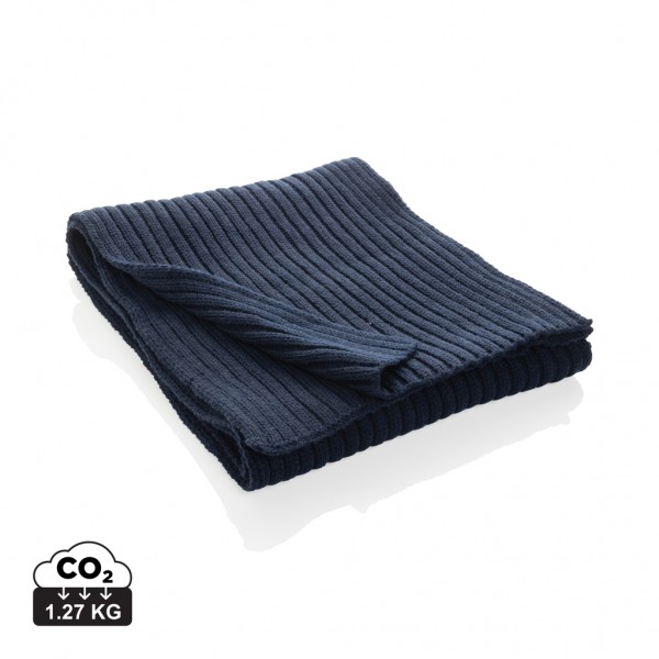 Impact AWARE™ Polylana® Strickschal 180x25cm, navy blau
