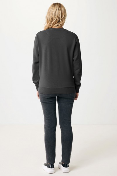 IQONIQ Etosha Lightweight Sweater aus recycelter Baumwolle, anthrazit L