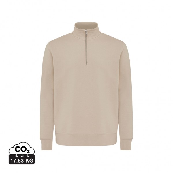 IQONIQ Elgon Quarter-Zip-Sweater aus rec. Baumwolle, desert XXL