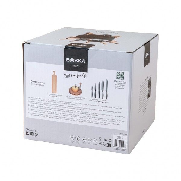 BOSKA elektrisches Party Fondue Set - 2.3L (EU Type F), schwarz