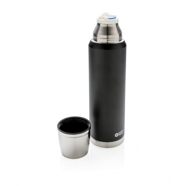 Swiss Peak Elite 1l Kupfer Vakuum Flasche, schwarz