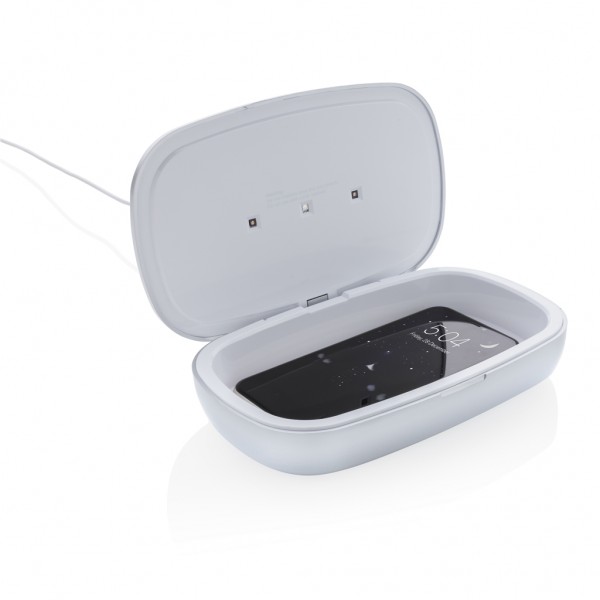 Rena UV-C Sterilisations-Box mit 5W Wireless Charger, grau