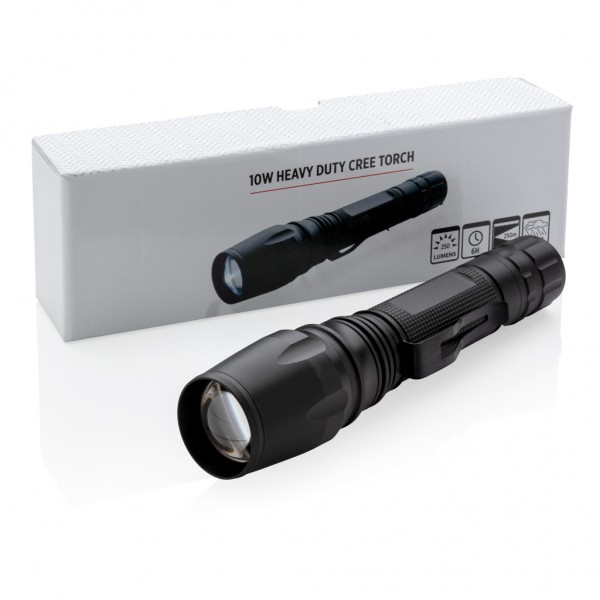10W Cree Taschenlampe, schwarz
