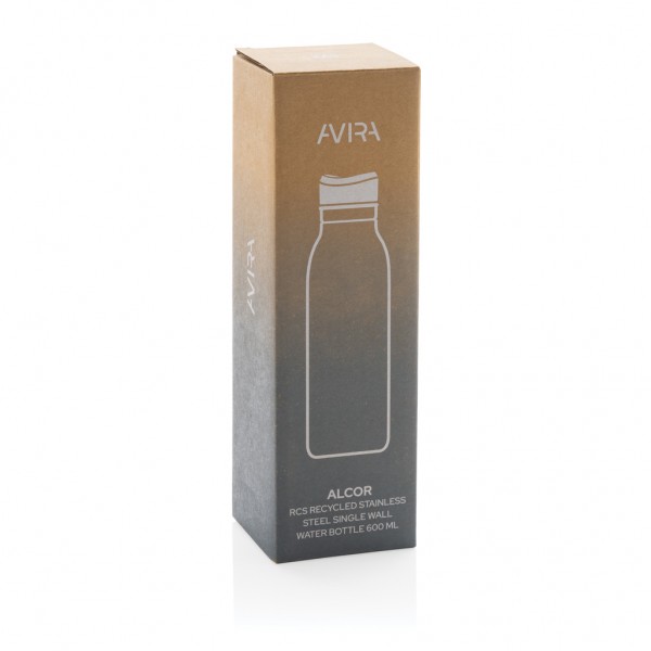 Avira Alcor 600ml Wasserflasche aus RCS rec. Stainless-Steel, navy blau