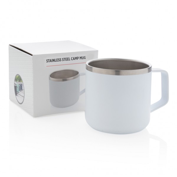 Stainless-Steel Camping-Tasse, weiß