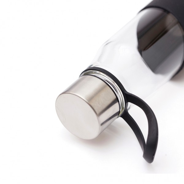 VINGA Lean Glasflasche, schwarz