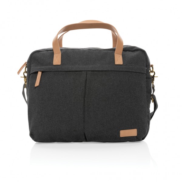 Impact AWARE™ 16 oz. rCanvas Laptop-Tasche, schwarz