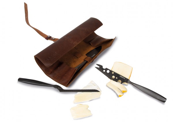 BOSKA Käsemesserset Monaco+ Black, schwarz