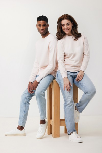 IQONIQ Etosha Lightweight Sweater aus recycelter Baumwolle, cloud pink XXL
